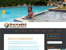 Tablet Screenshot of beachlander.com.au